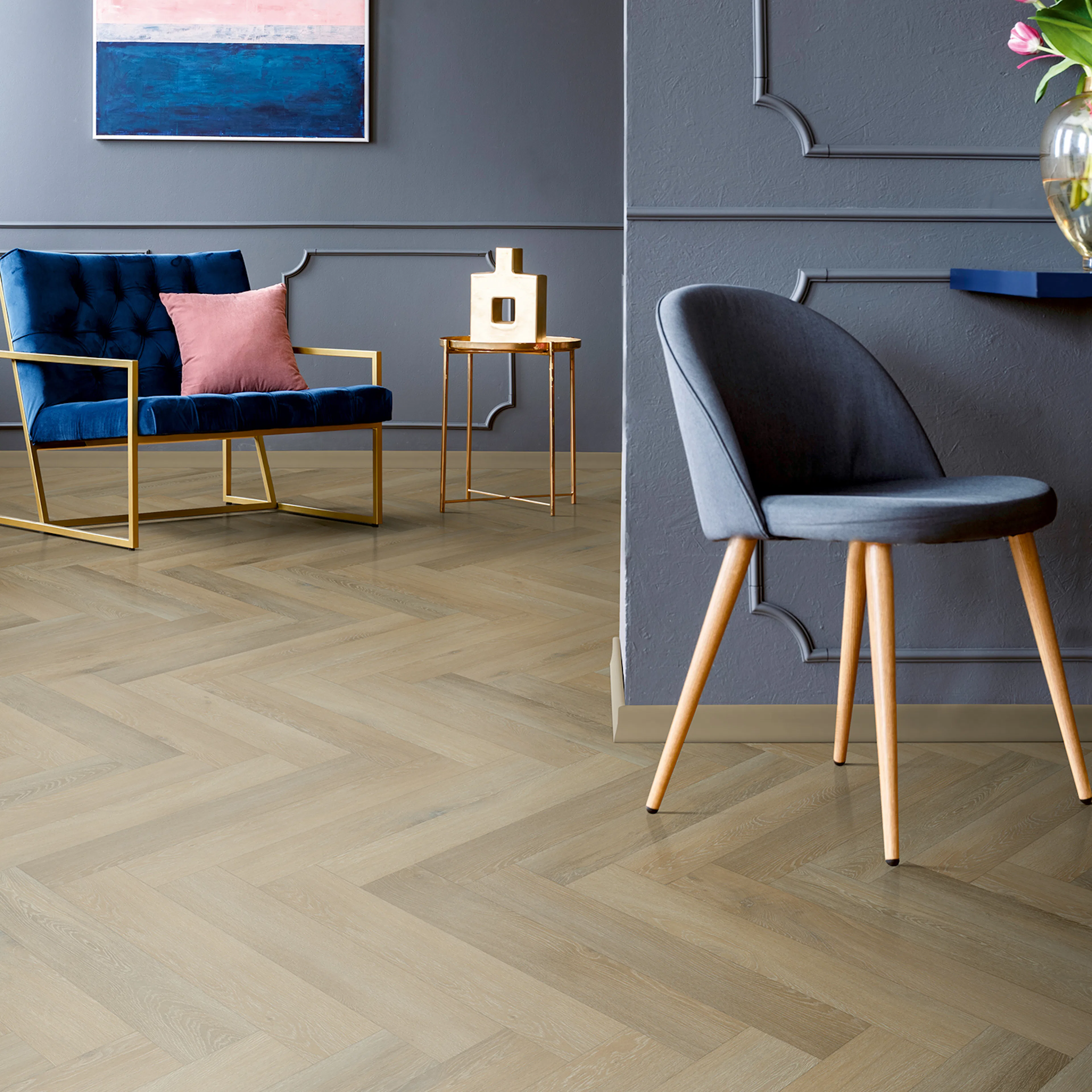Vinylgulv Aspecta Contours Multilayer 0,55 Iconic Oak Bolsena Herringbone
