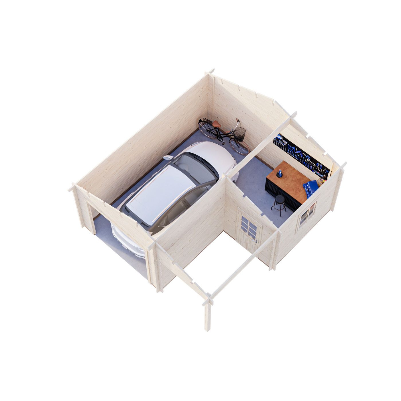 Garasje Palmako Roger 21,9 m2 uten Port