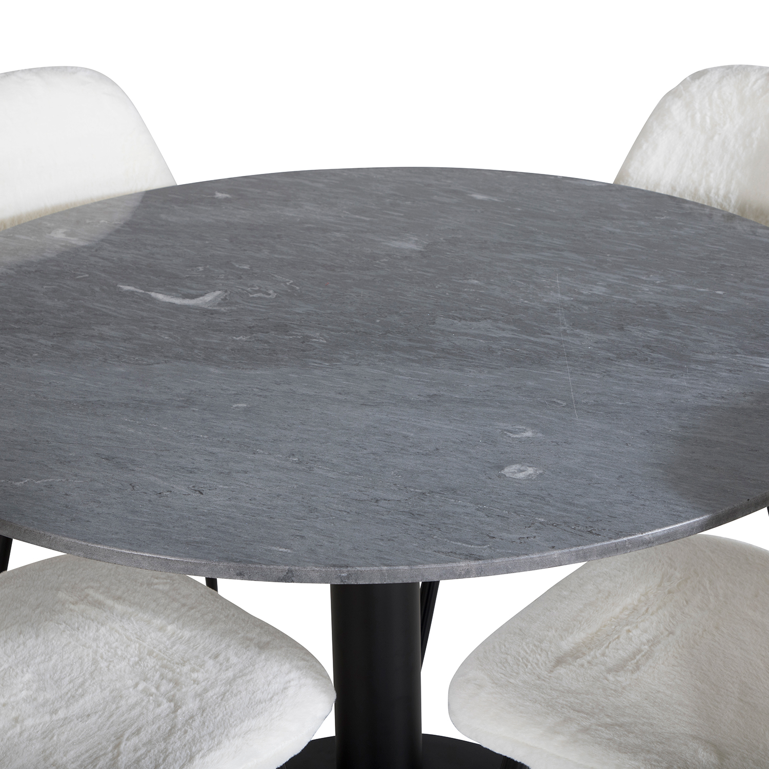 Spisegruppe Venture Home Estelle med 4 Pooya Stoler Polyester