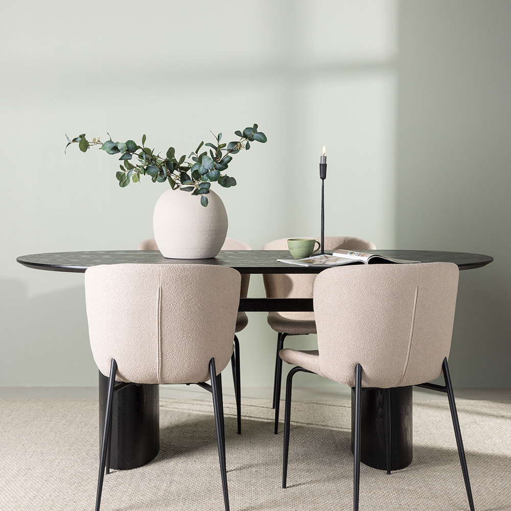 Spisegruppe Venture Home Isolde med 4 stk Modesto Stoler