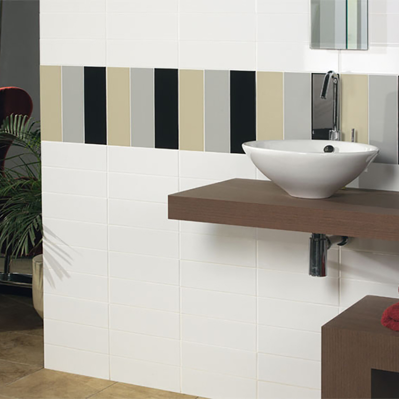Flis Arredo Color Gris Perla Grå Matt 10x30 cm