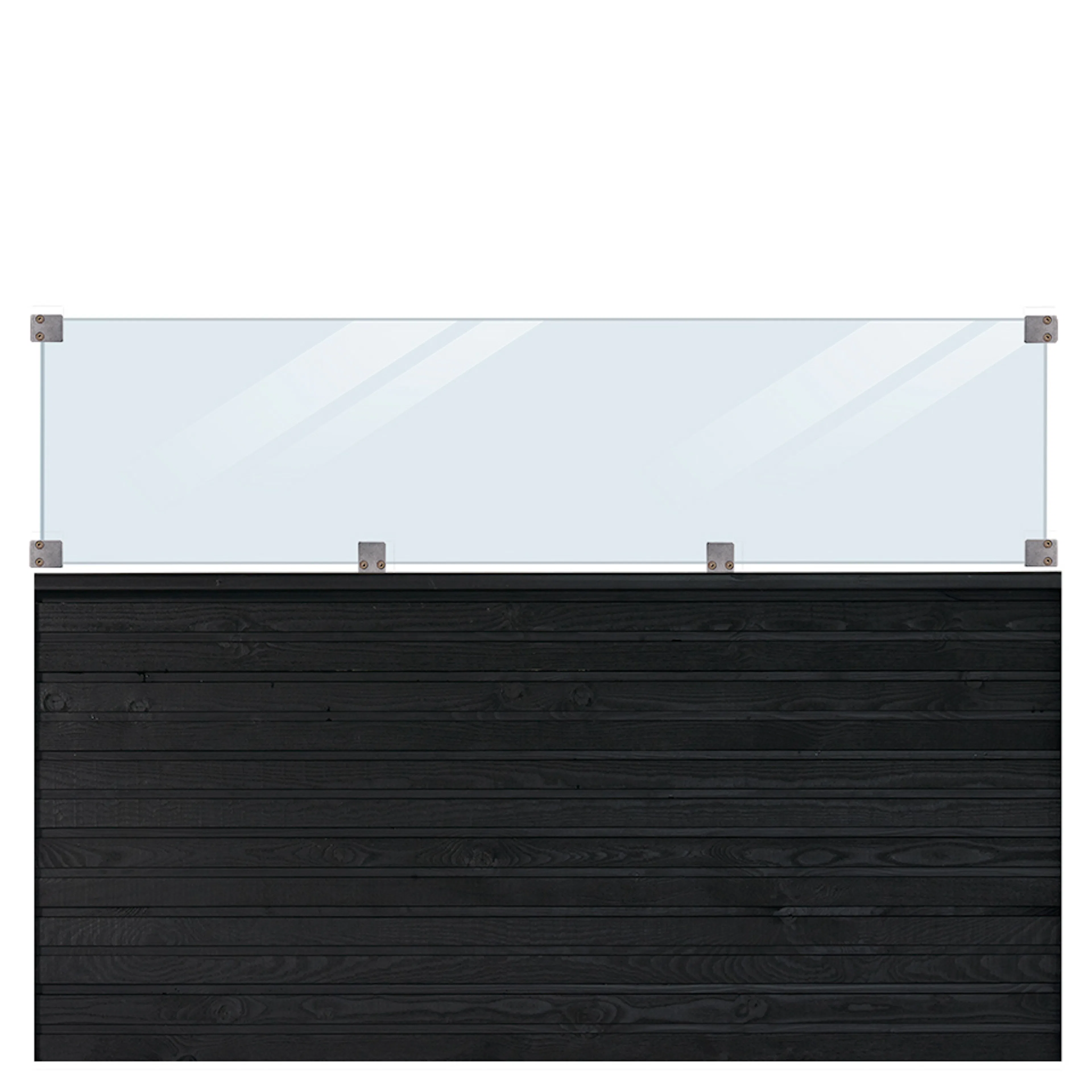 Levegg PLUS Plank med Glass 174x125