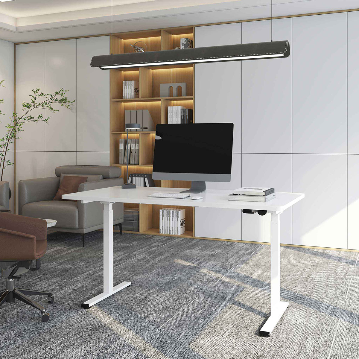Skrivebord Lykke M100 140x70 cm Hev- og Senkbar
