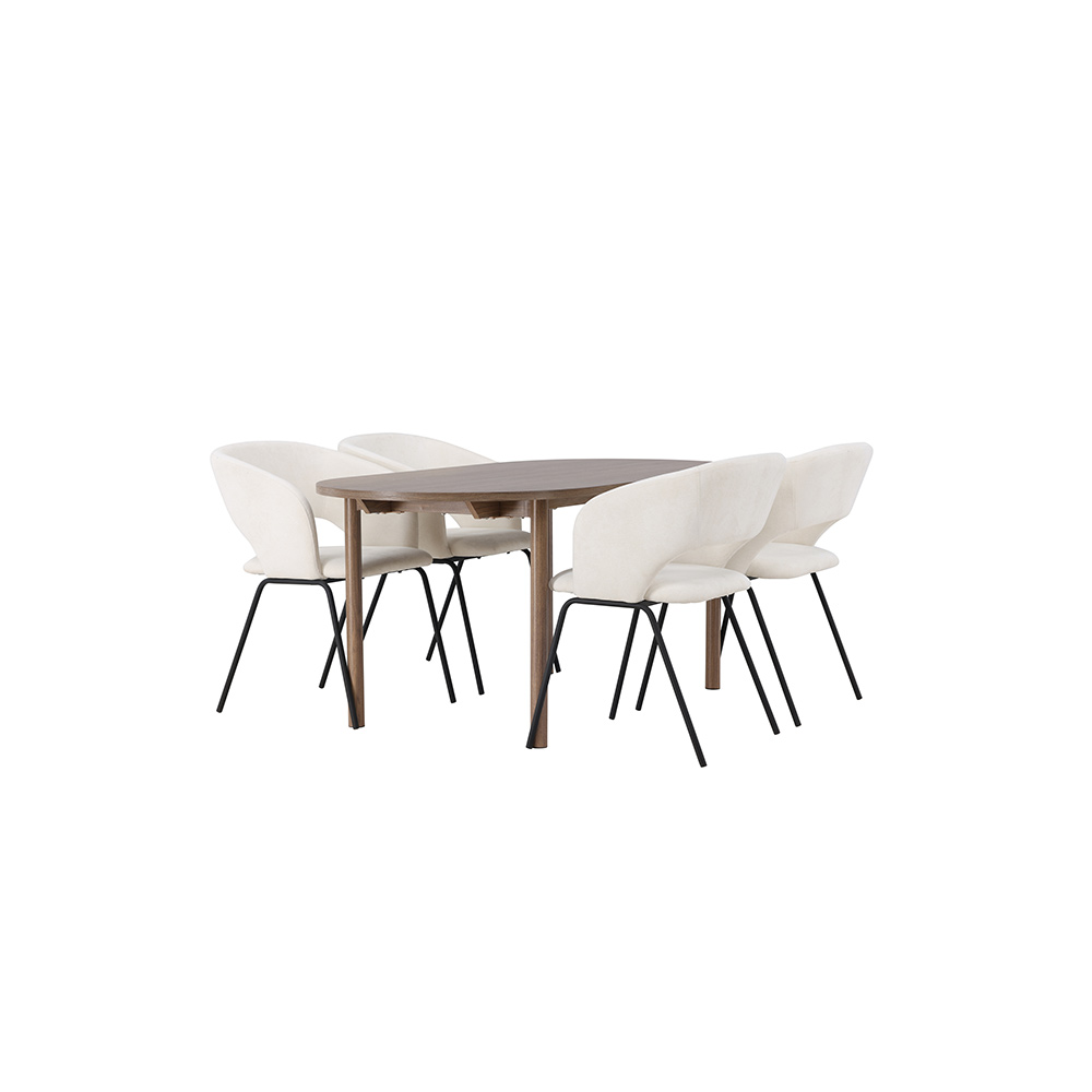 Spisegruppe Venture Home Andy med 4 stk Day Stoler
