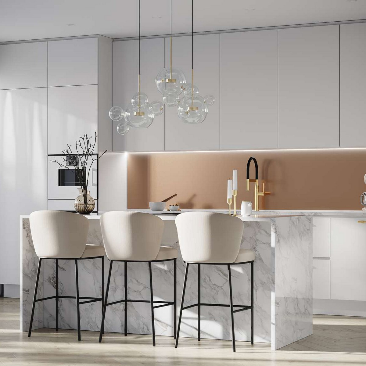 KJØKKENPL 5006-K00 COPPER Lengde: 580 mm
