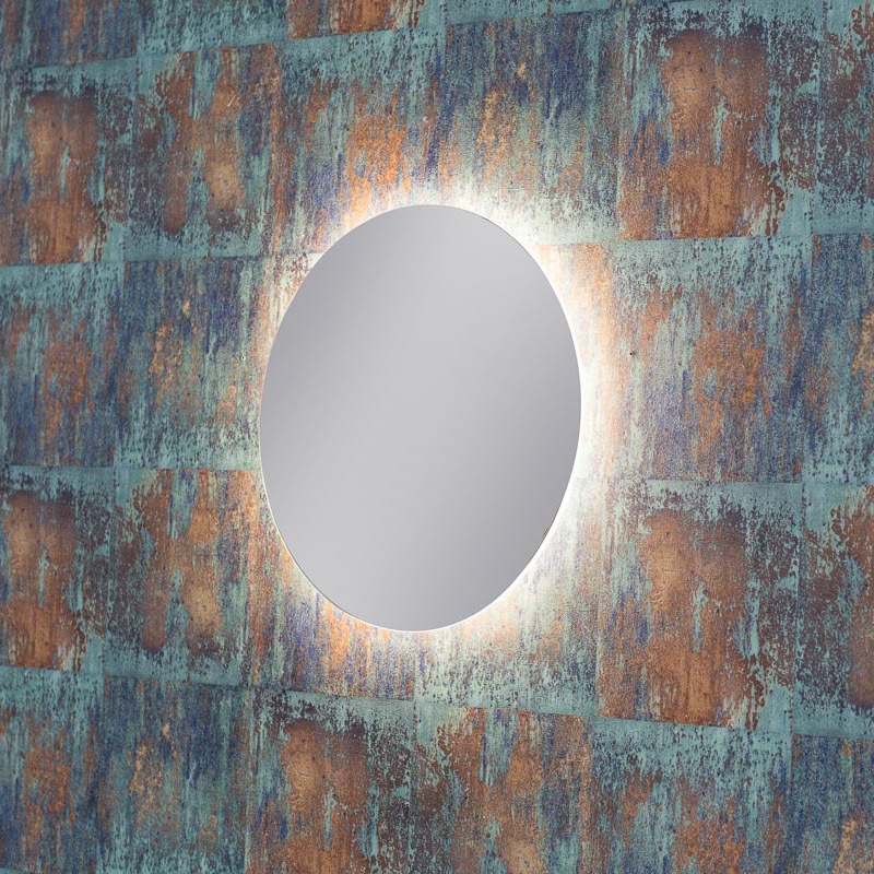 Spegel Vidi Moon Rund med LED-belysning