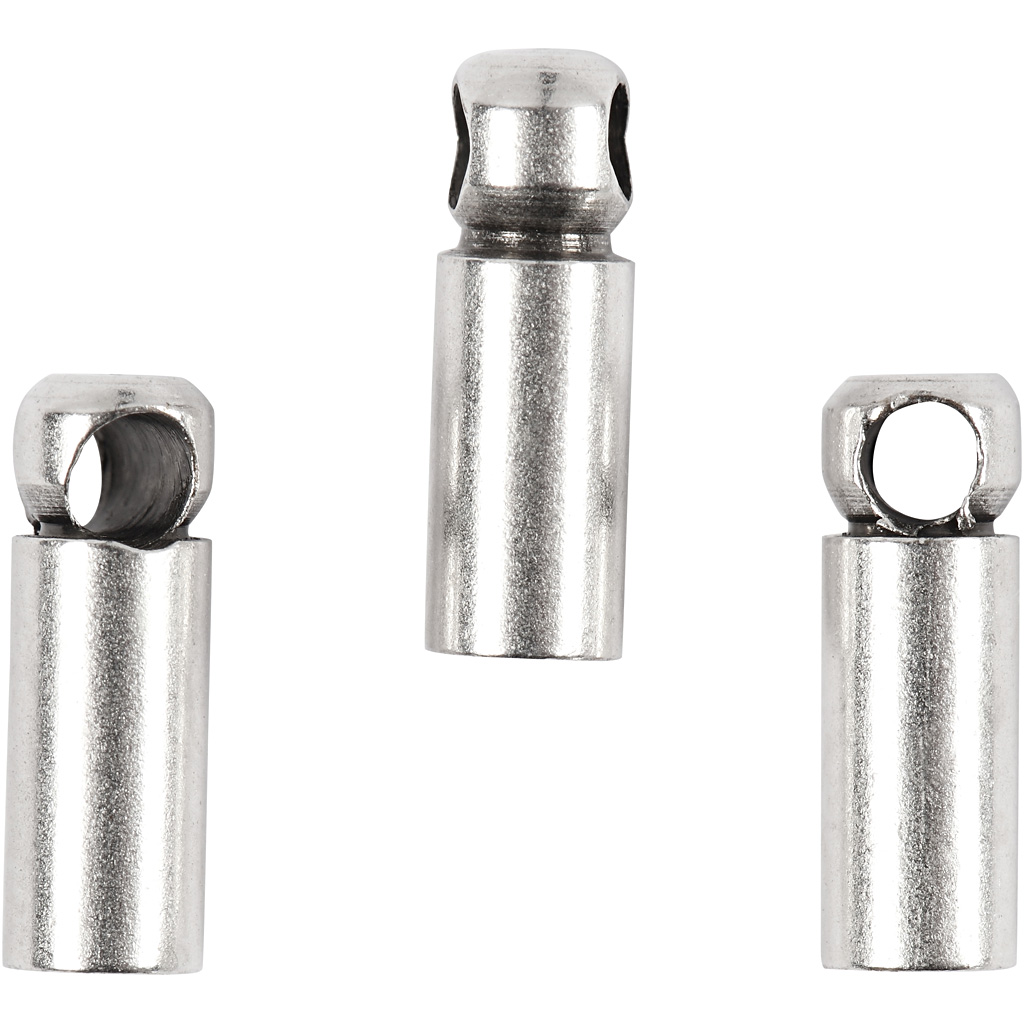 Enderør Creativ Company Forsølvet 8x2 mm 10 stk/1 Pk