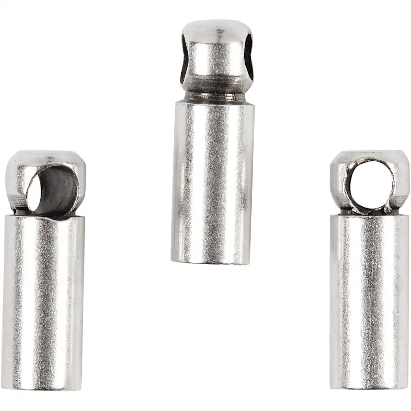 Enderør Creativ Company Forsølvet 8x2 mm 10 stk/1 Pk