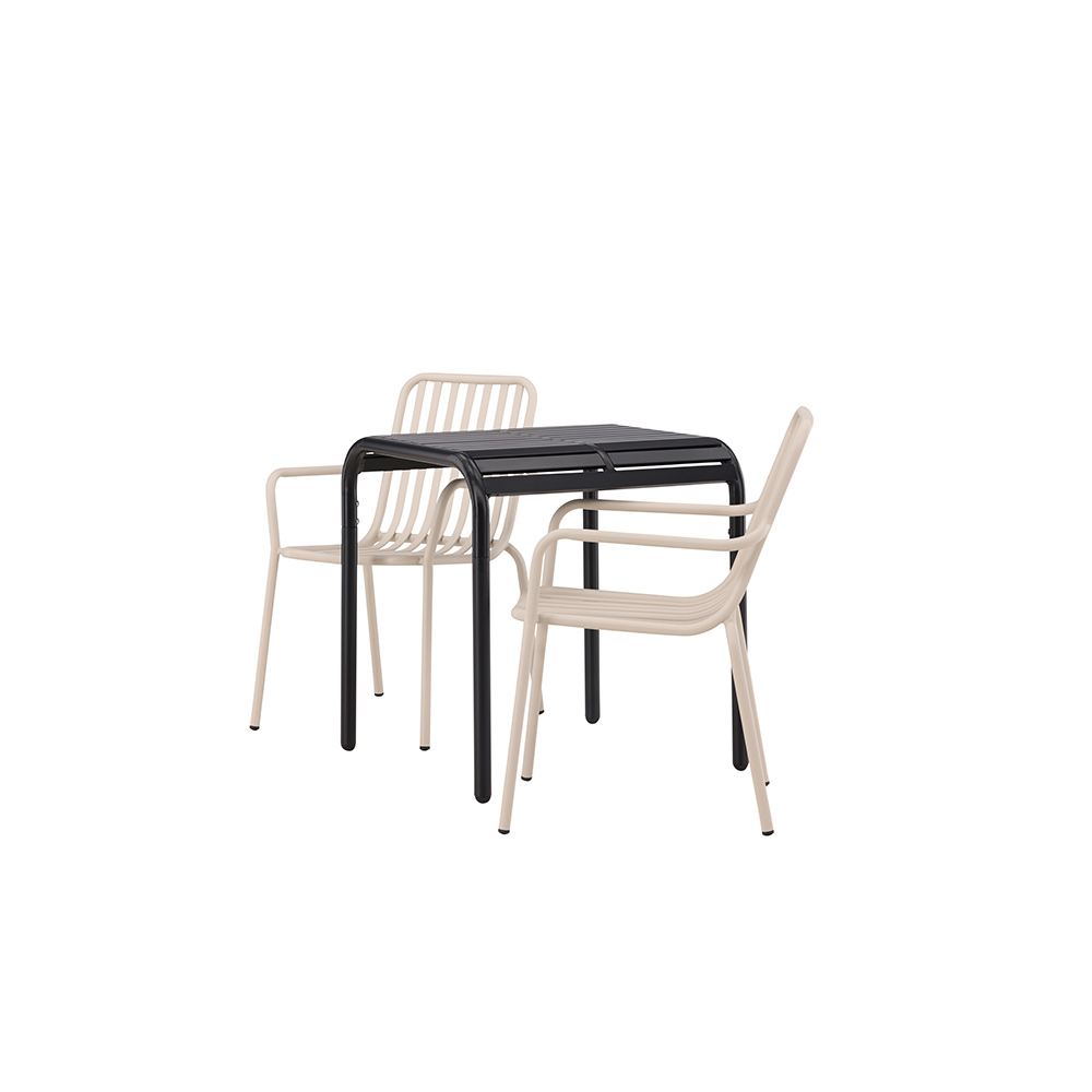 Cafégruppe Venture Home Borneo Bord med 2 Peking Stoler