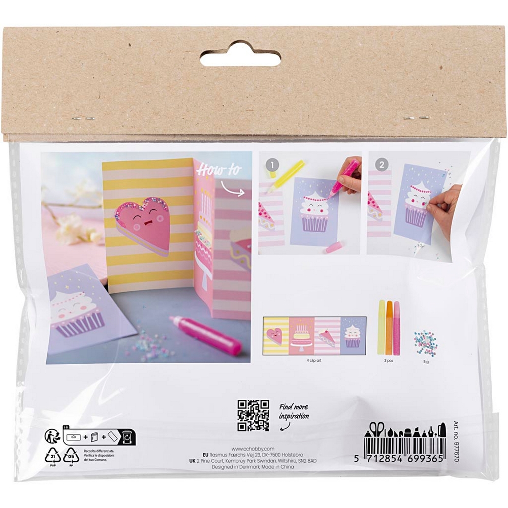 Hobbyset Creativ Company Mini DIY Kit Dekorasjon Kaker