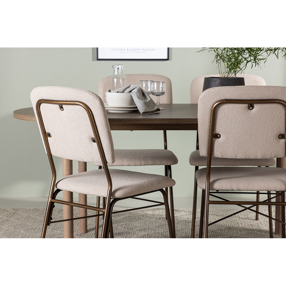 Spisegruppe Venture Home Andy med 4 Seda Stoler