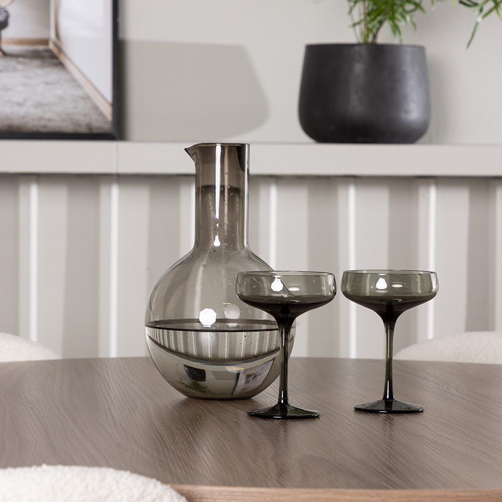 Spisegruppe Venture Home Durango Ø120 cm med 4 stk Edina Stoler