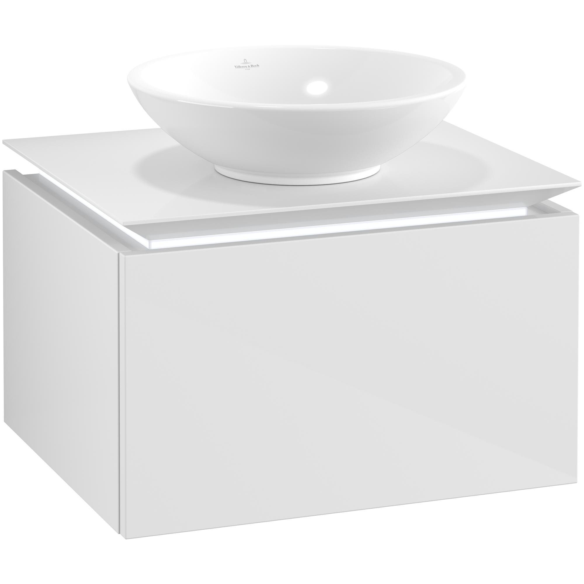 Tvättställsskåp Villeroy & Boch Legato Kompakt 600 med 1 Låda för Ytmonterat Tvättställ