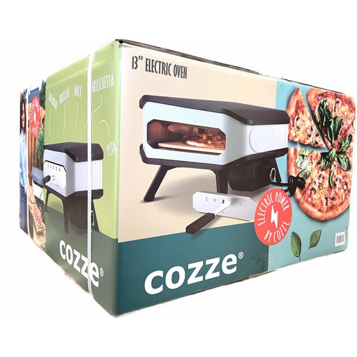 El-pizzaovn Cozze 13 tommer med Pizzastein og Frontdør
