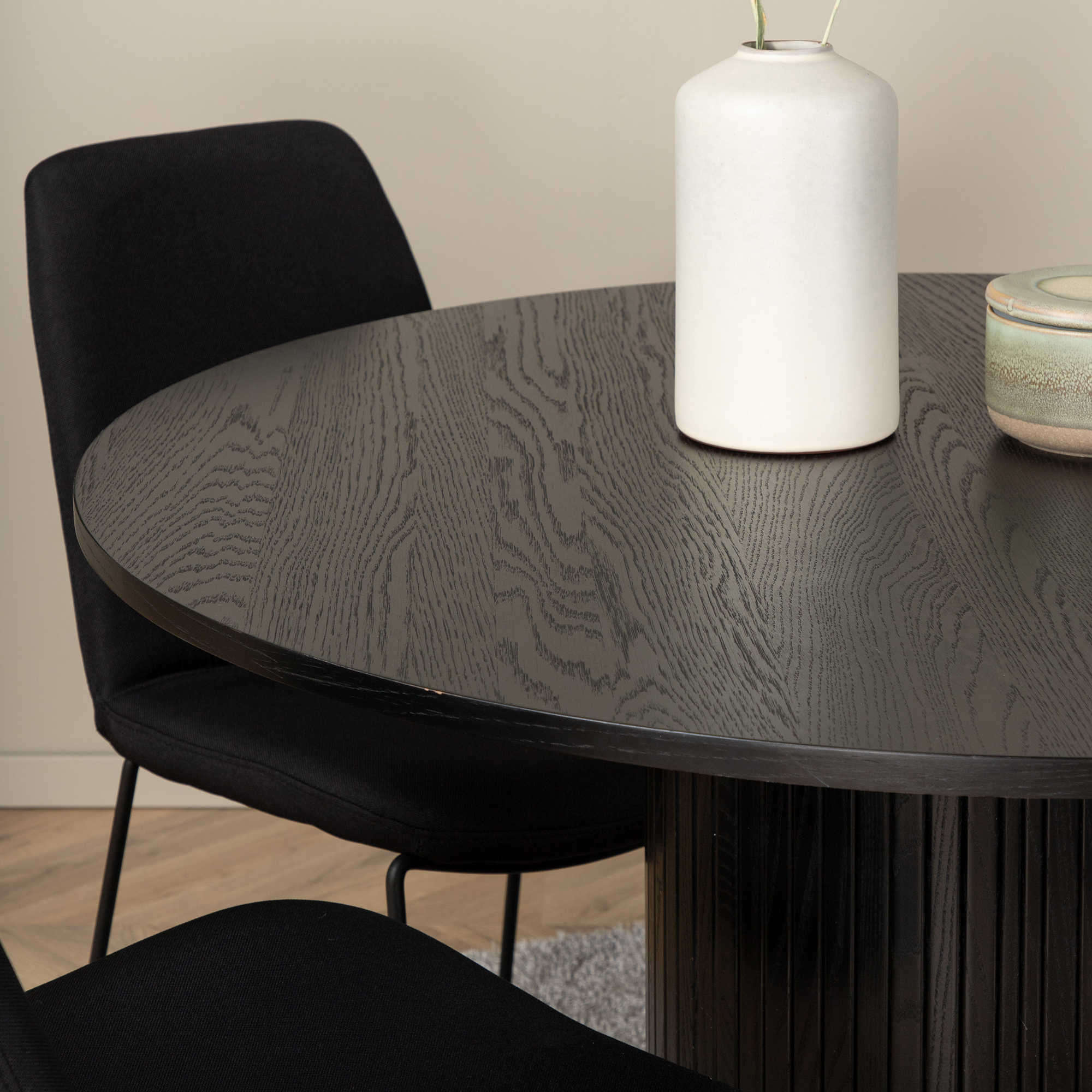 Spisegruppe Venture Home Bianca Rund med 4 Muscot Stoler