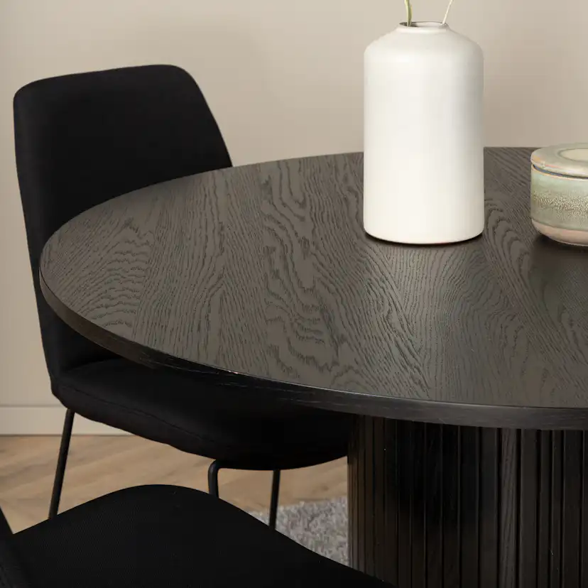 Spisegruppe Venture Home Bianca Rund med 4 Muscot Stoler