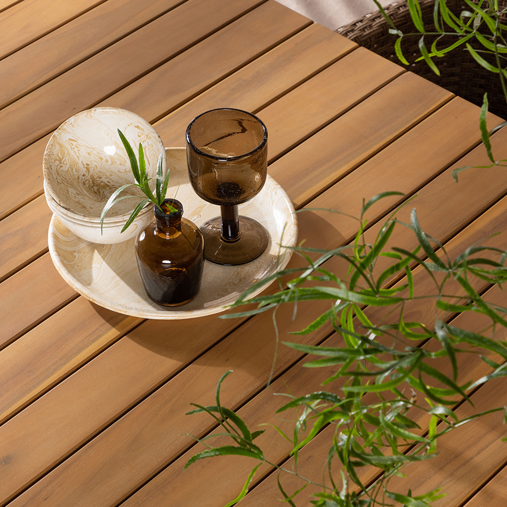 Spisegruppe Venture Home Holmbeck Bord med 6 Malina Stoler