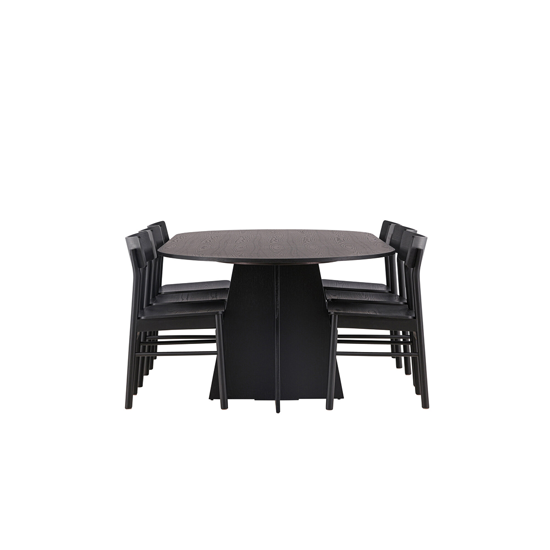 Spisegruppe Venture Home Bootcut Oval med 6st Montros Spisestoler