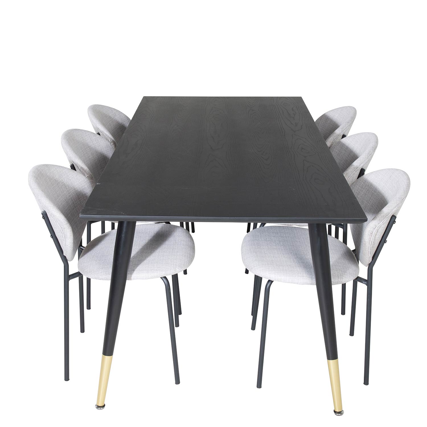 Spisegruppe Venture Home Disa med 6 Valor Stoler