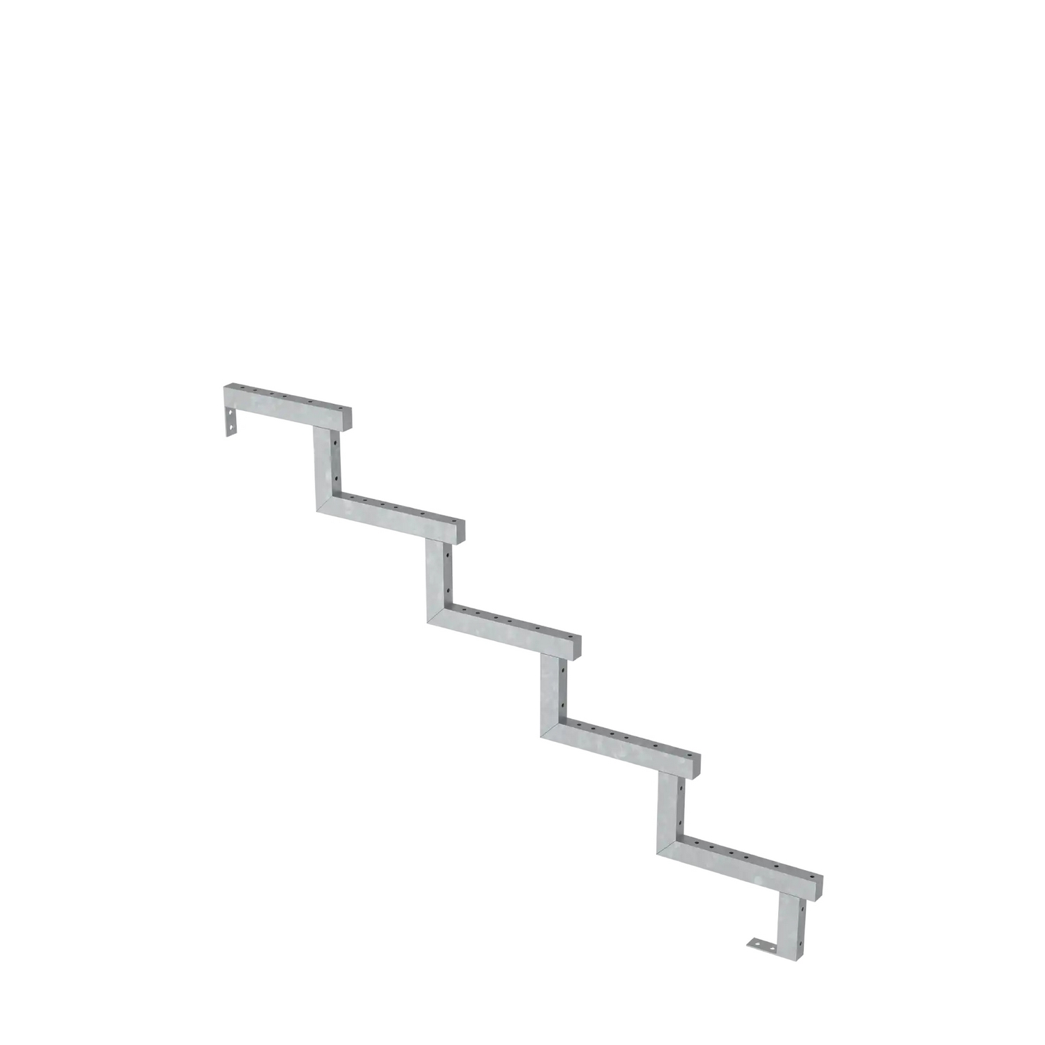 Terrassetrapp PLUS Stål/Tre Trinndybde 25 cm B180