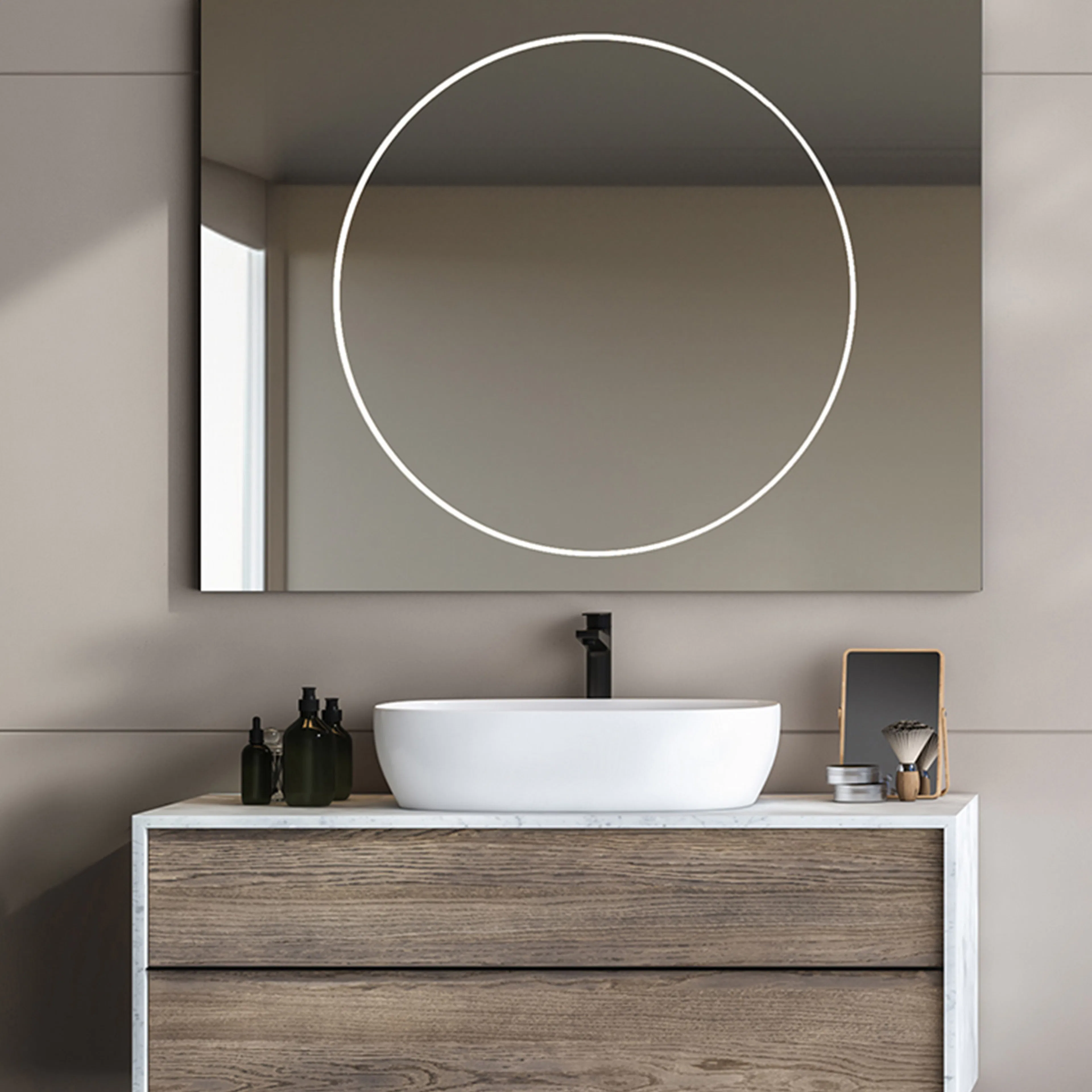 Speil Vidi Mundo med LED-belysning