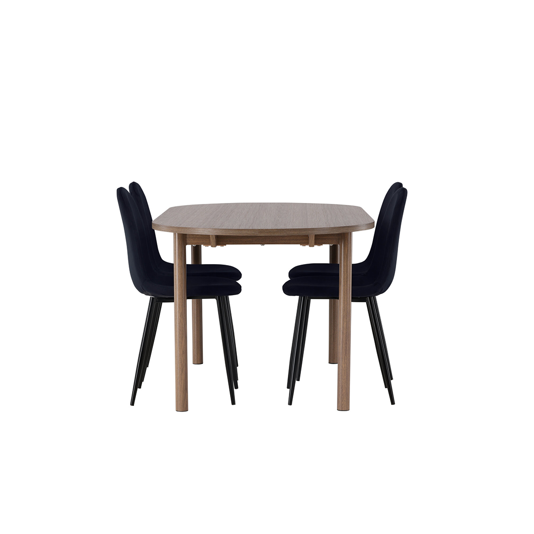 Spisegruppe Venture Home Andy Ø120 cm med 4st Polar Spisestoler