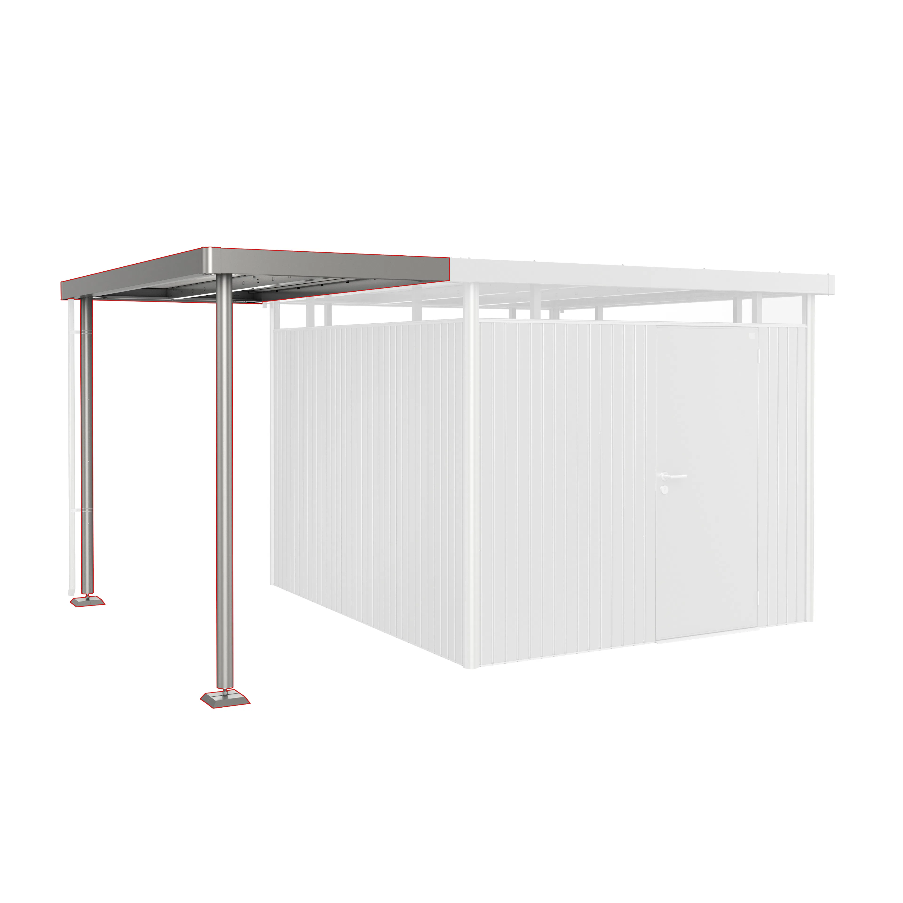 Sidotak HighLine H5 Storlek S metallic kvarts-grå Kvartsgrå Metallic