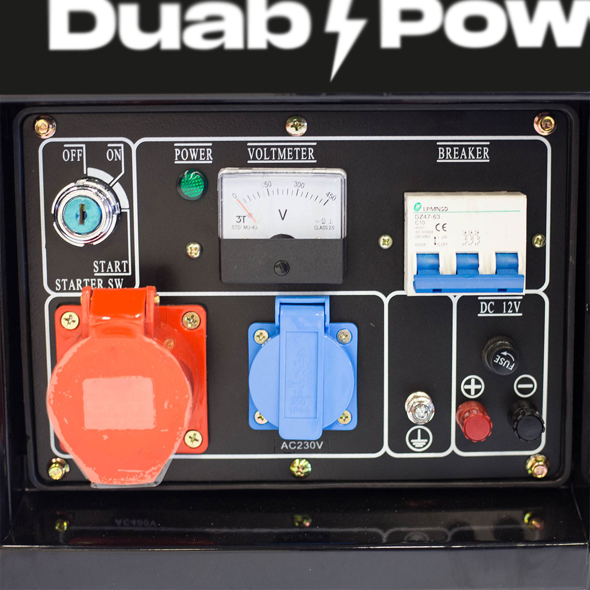 Strømaggregat Duab-Power MDG7500CLE-3 3-fas Diesel Fjernstart