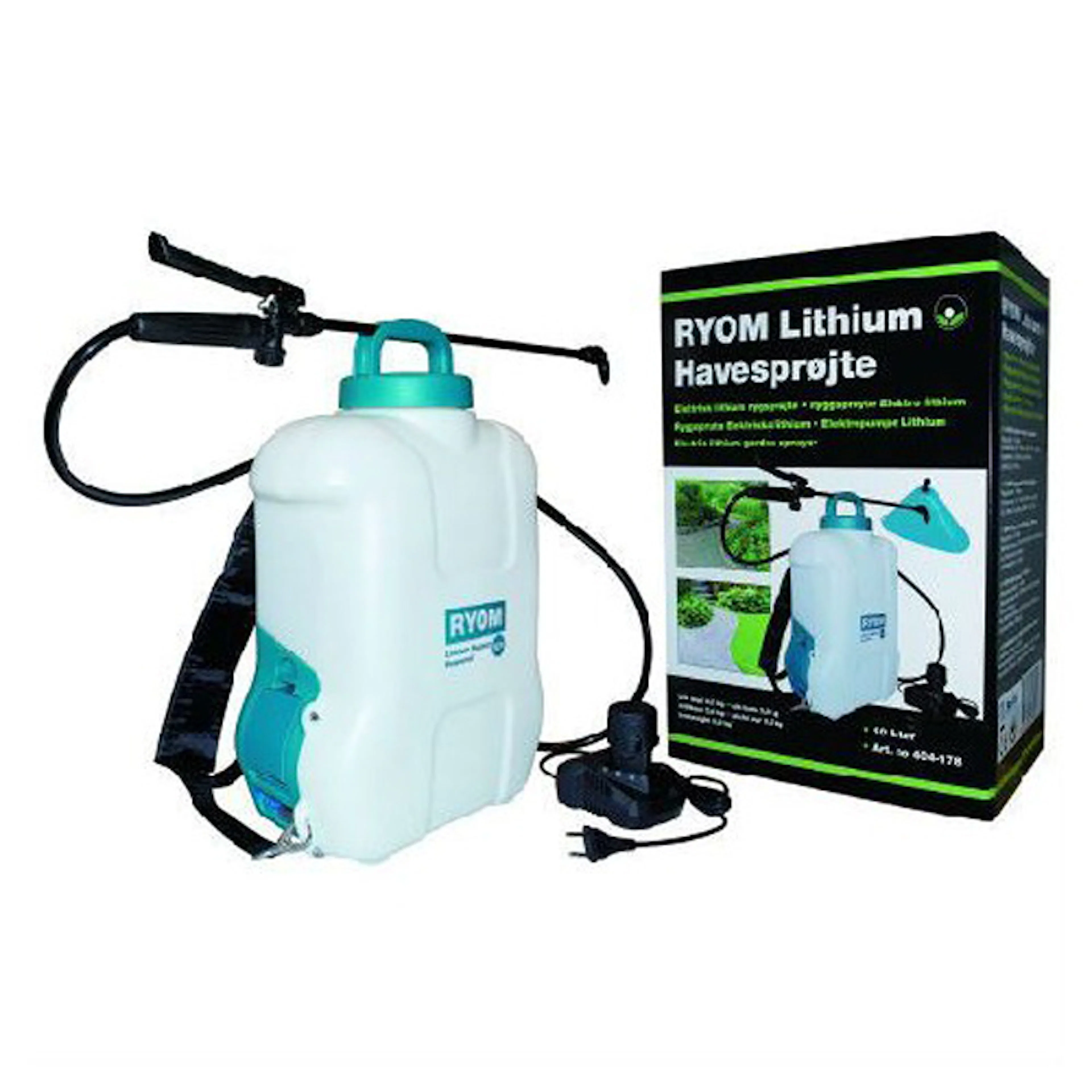 Hagesprøyte Ryom 10L med Batteri og Lader