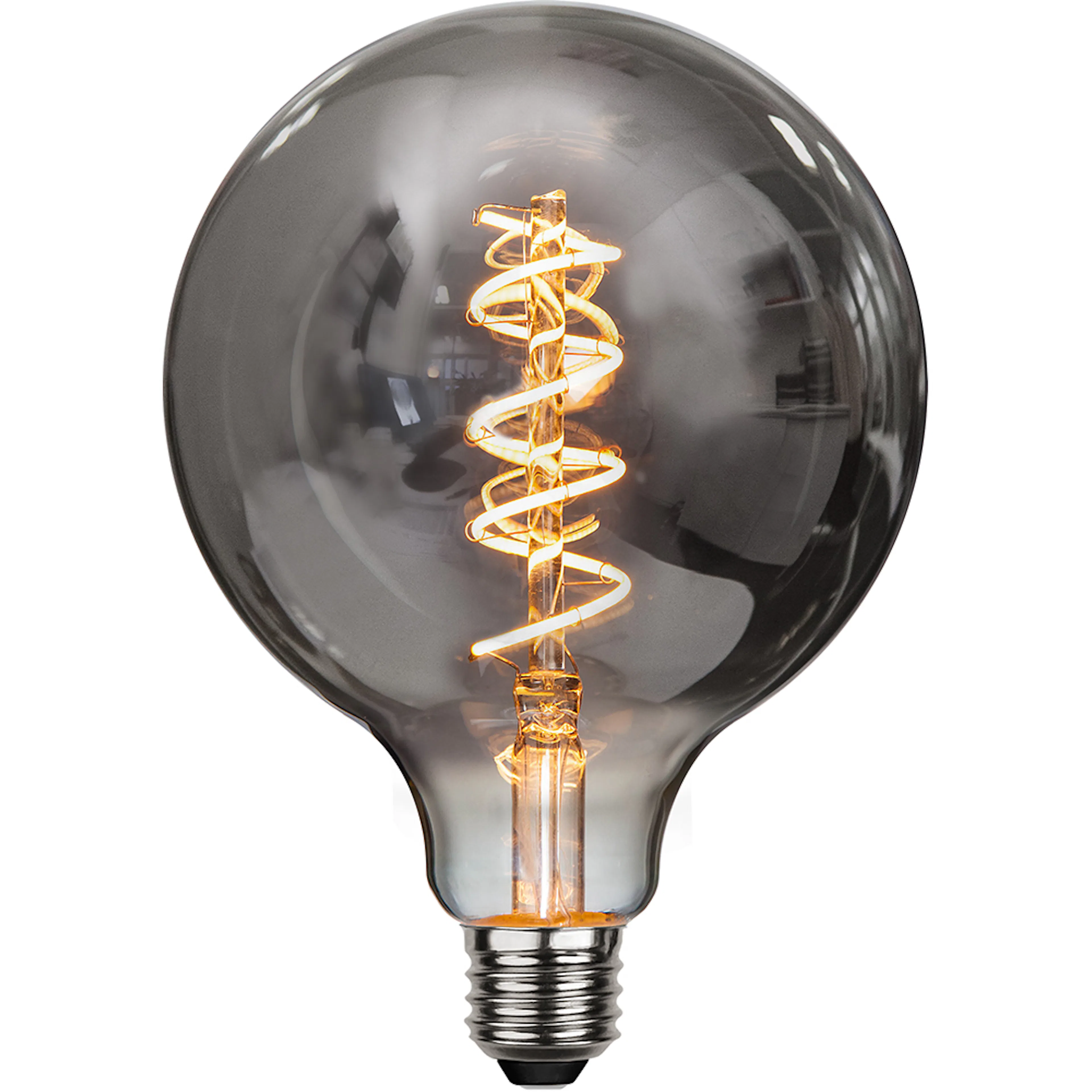 LED-Lampe Star Trading E27 G125 Decoled Spiral Smoke Dimbar 2W