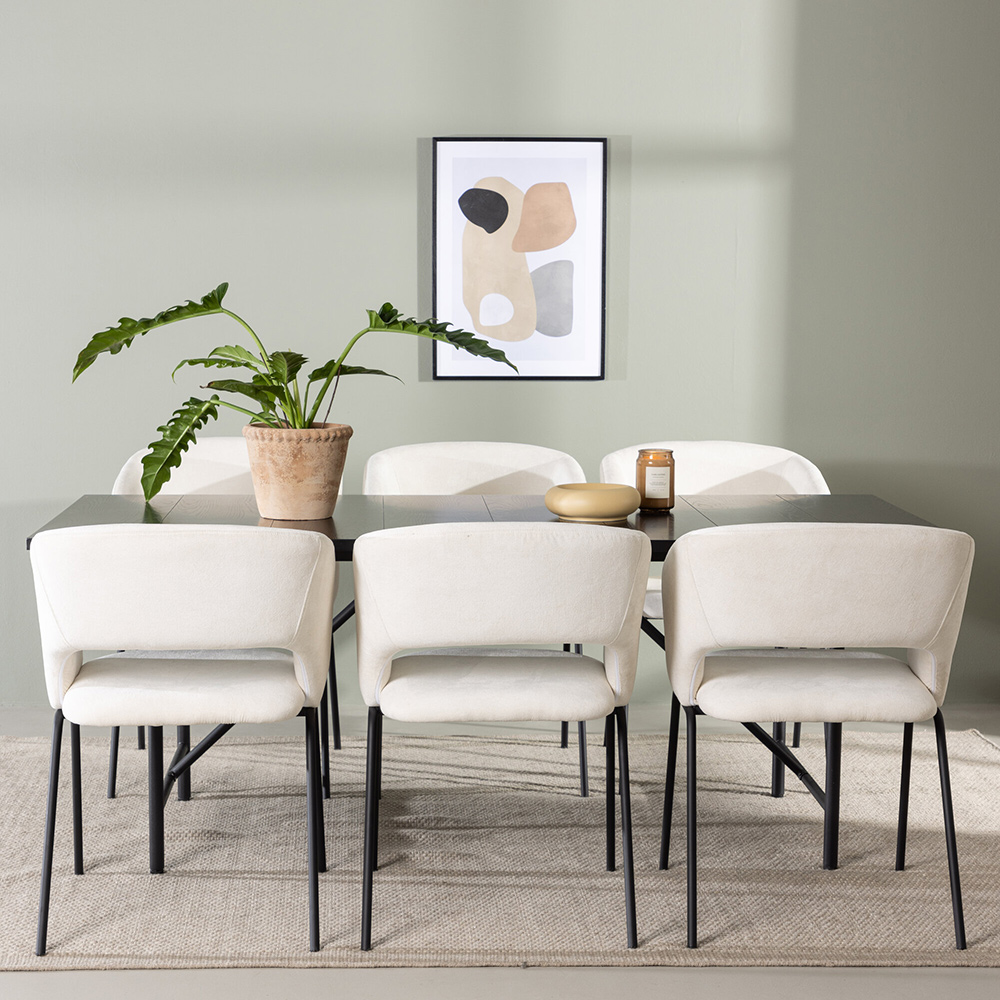 Spisegruppe Venture Home Astrid med 6 Day Stoler