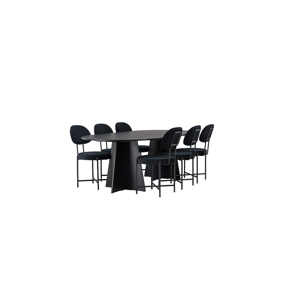 Spisegruppe Venture Home Bootcut med 6 stk Stella Stoler