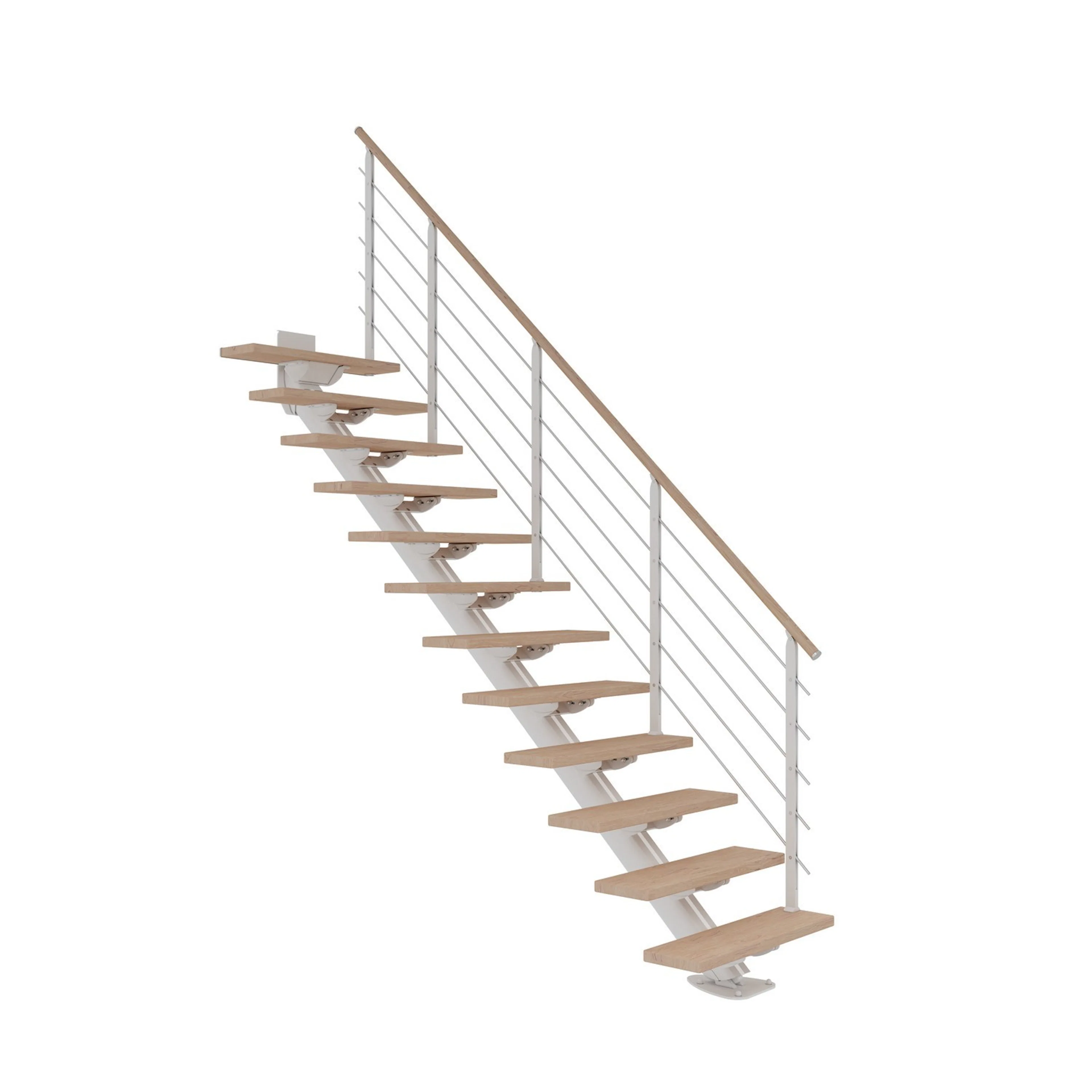 Plassbesparende Trapp Dolle Sydney Eik Hvitoljet Rett Design