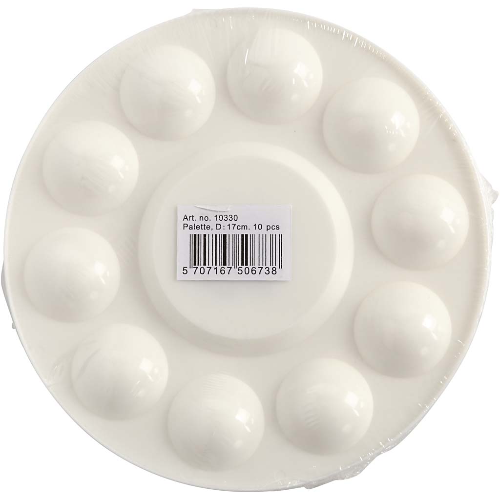 Palett Creativ Company Hvit D17 cm 10 St/1 Pk