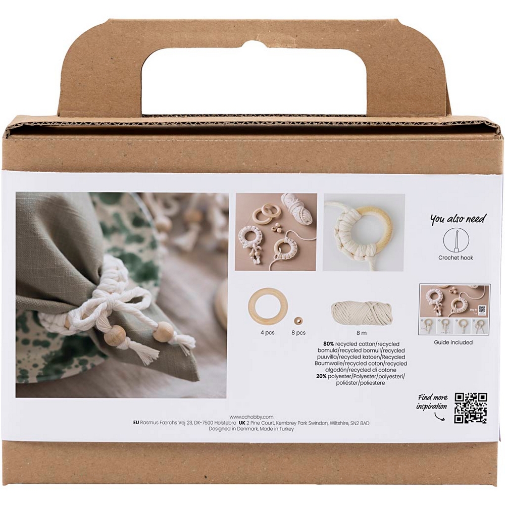 Hobbysett Creativ Company Mini DIY Kit Serviettring Makramé