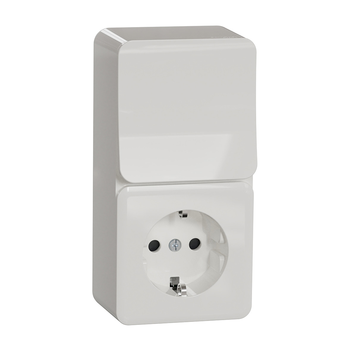 Stikkontakt Schneider Electric Exxact Trapp/1-polet