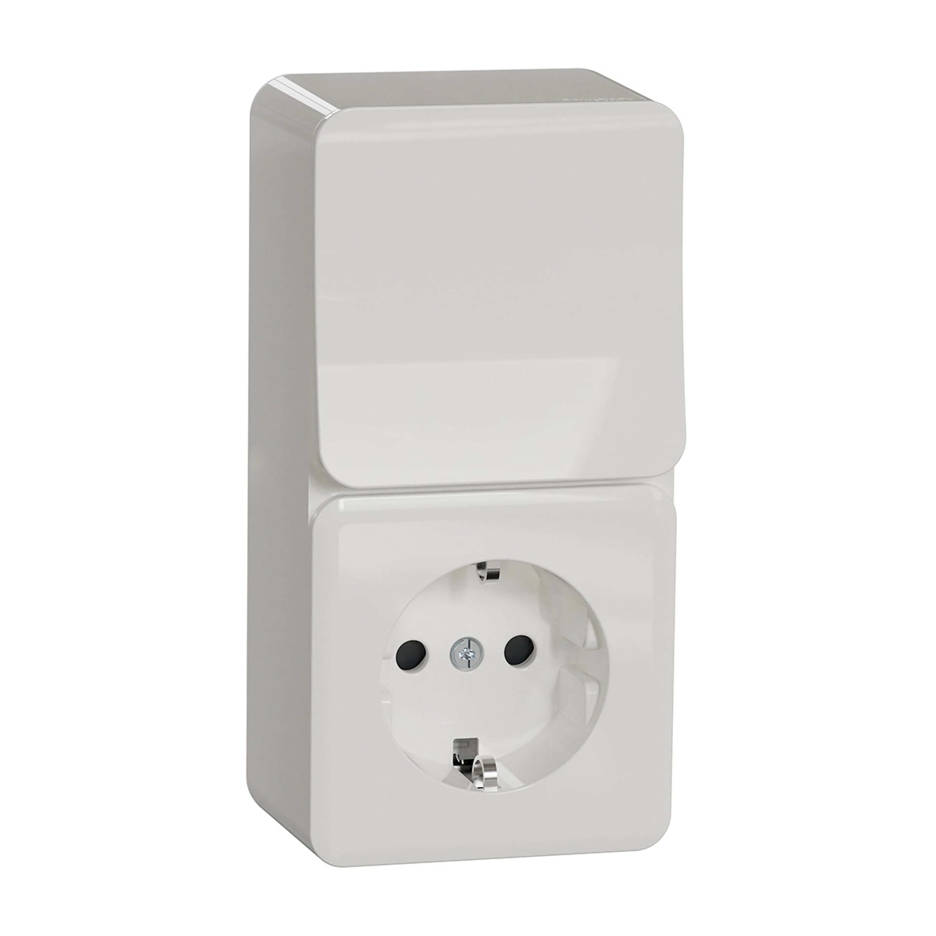 Stikkontakt Schneider Electric Exxact Trapp/1-polet