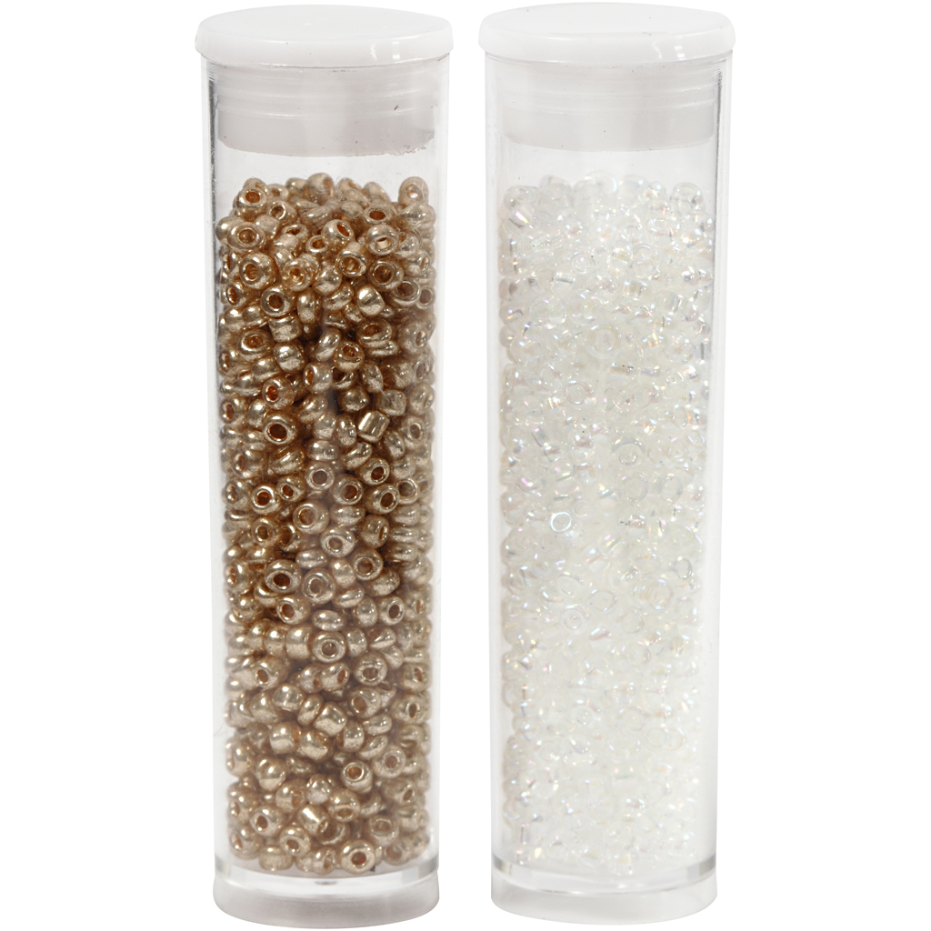 Rocaillesperler Creativ Company D17 mm Str 15/0 Hullstr 0,5-0,8 mm 2x7 g/1 Pk