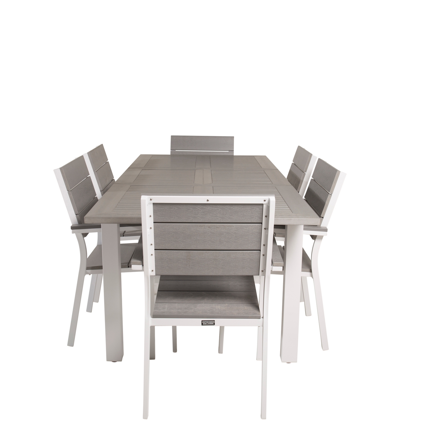 Spisegruppe Venture Home Aleyna 152/210 med 6 Lova Spisestoler