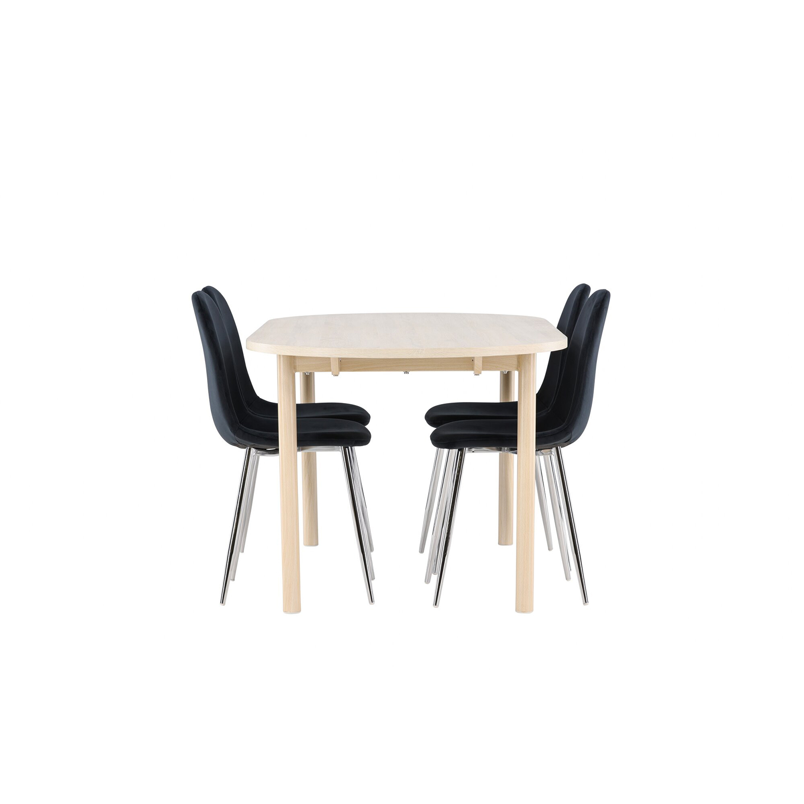Spisegruppe Venture Home Andy 180 med 4 stk Polar Stoler Fløyel