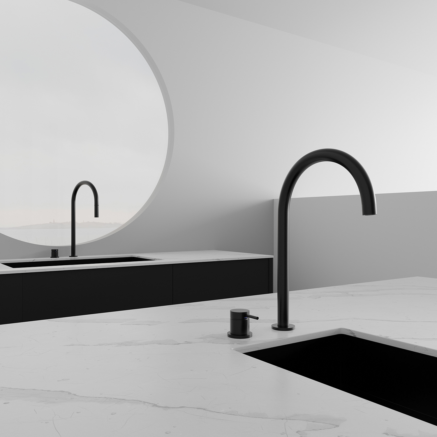 Kjøkkenbatteri Scandtap Steel Harmonized K2