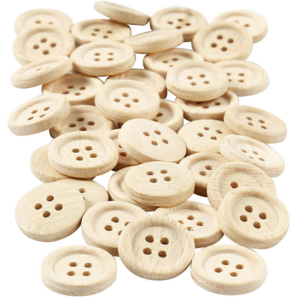 Treknapper Creativ Company Dia 18 mm 4 Hull 40 Stk/1 Pk