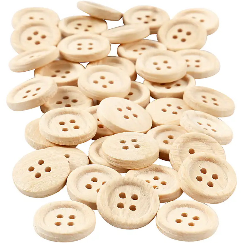 Treknapper Creativ Company Dia 18 mm 4 Hull 40 Stk/1 Pk