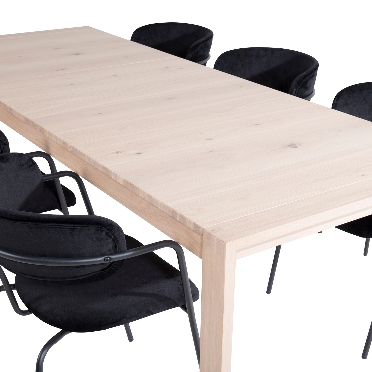 Spisegruppe Venture Home Shy med 6 Aris Spisestoler