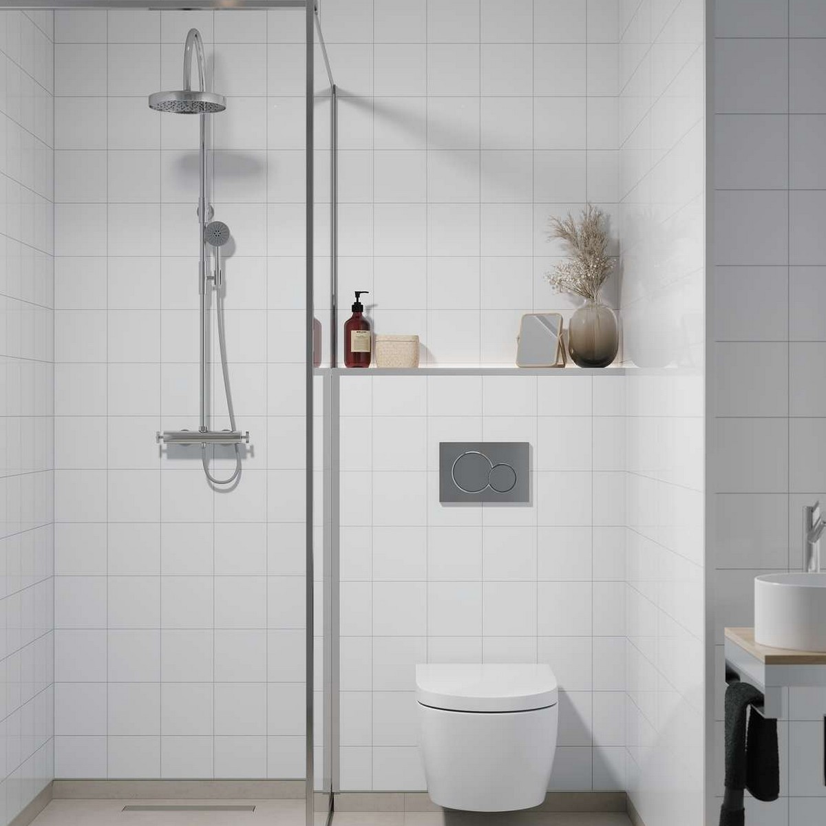 Baderomspanel Fibo 3091-M1515 Denver White