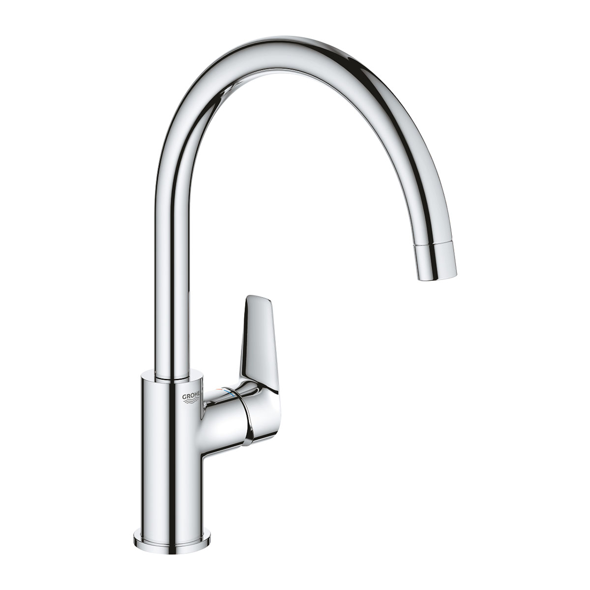 K&ouml;ksblandare Grohe Start Edge C-Pip Engreppsblandare Krom Sv&auml;ngbar Pip Quickfix