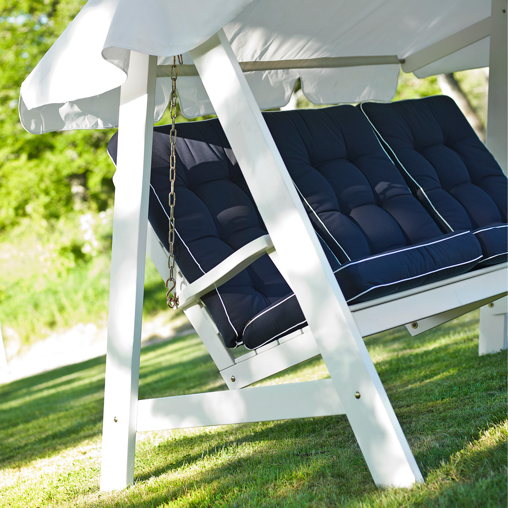 Dalom hammock vitlaserad furu Hvit