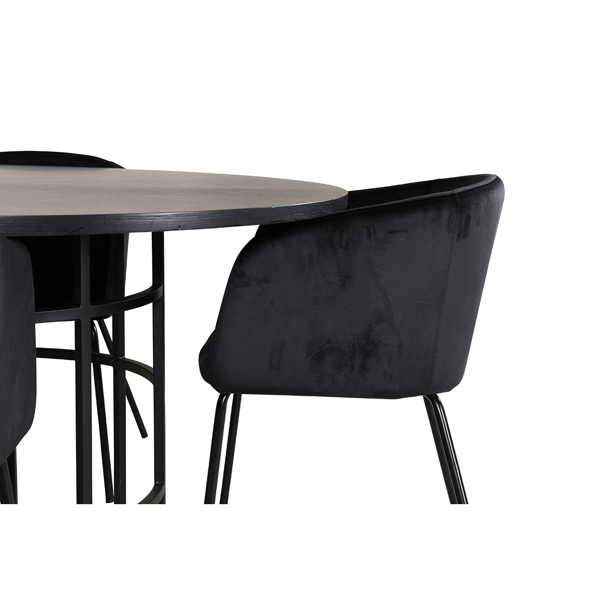 Spisegruppe furniture/fashion Copenhagen Ø140 cm med 4 Berit Stoler
