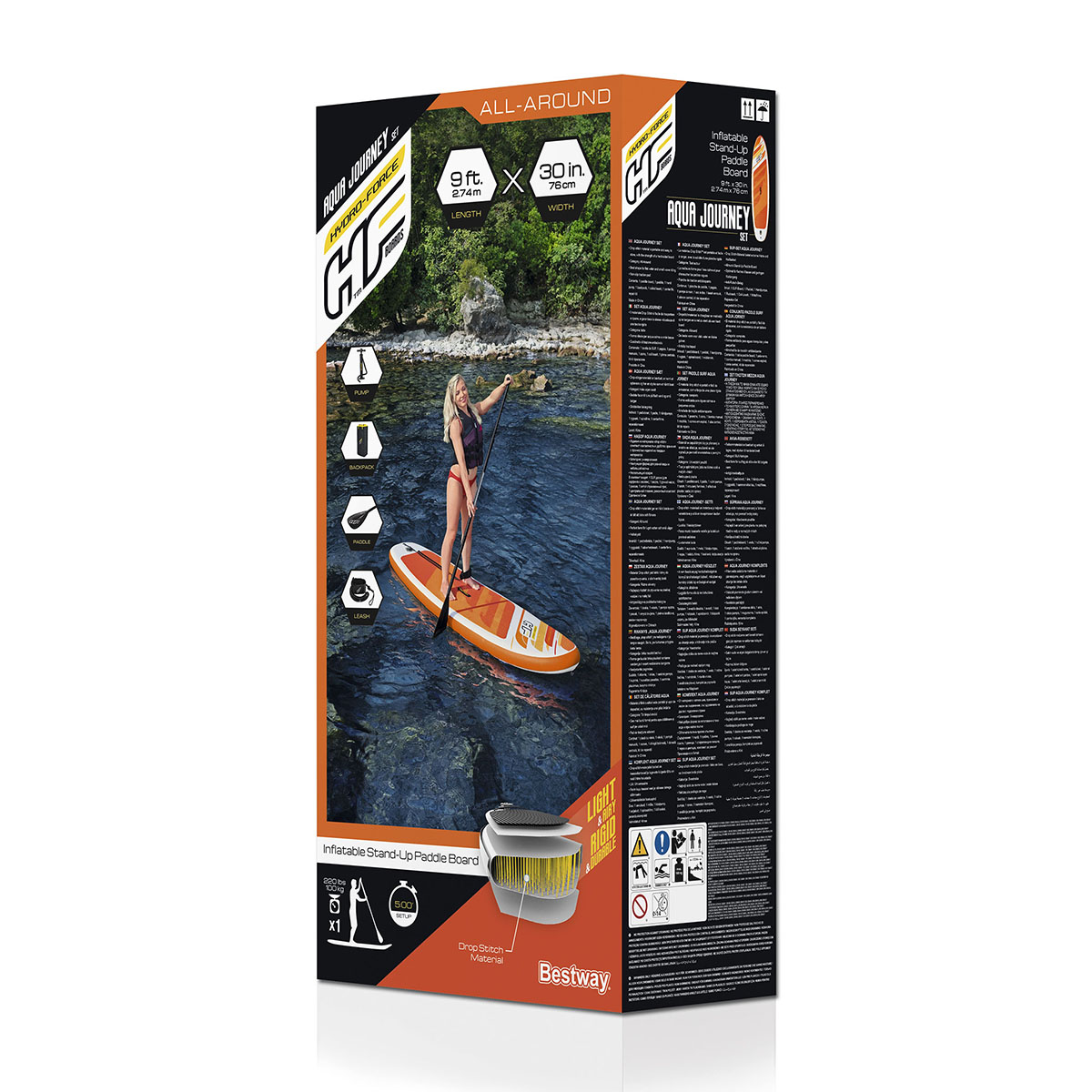 Oppblåsbar SUP-brett Bestway Aqua Journey 2,7m