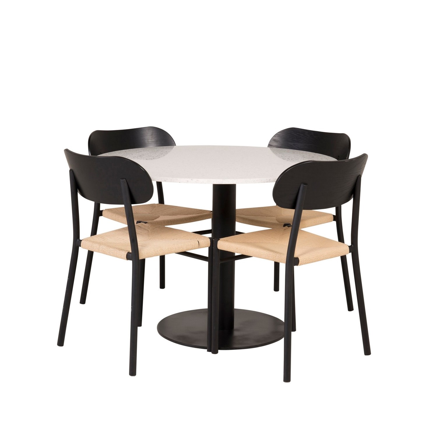Spisegruppe Venture Home Razzia med 4stk Polly Stoler